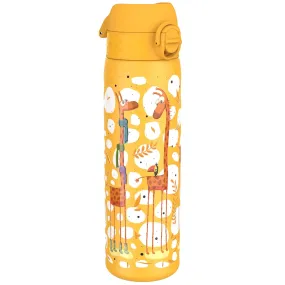 Leak Proof Slim Water Bottle, Stainless Steel, Giraffes, 600ml (20oz)