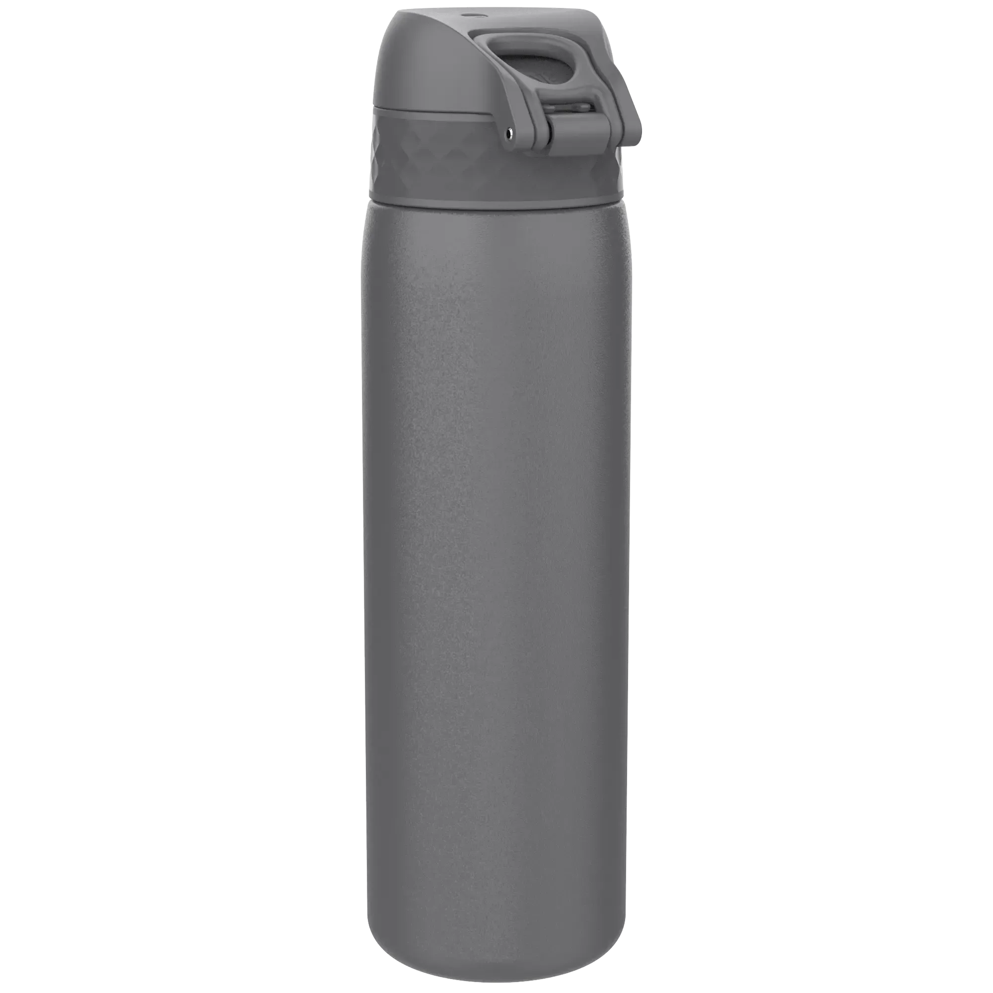 Leak Proof Slim Water Bottle, Stainless Steel, Grey, 600ml (20oz)