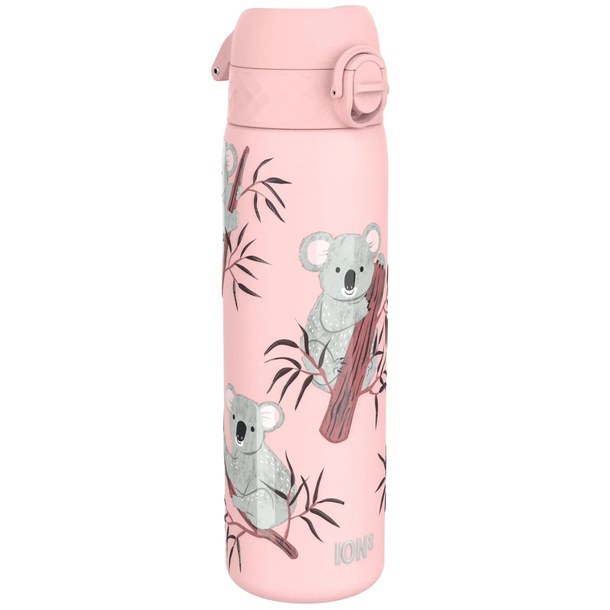 Leak Proof Slim Water Bottle, Stainless Steel, Koalas, 600ml (20oz)