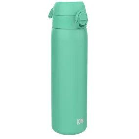 Leak Proof Slim Water Bottle, Stainless Steel, Teal, 600ml (20oz)