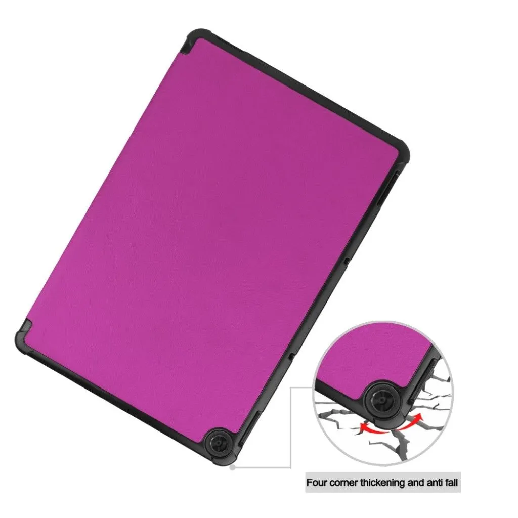 Lenovo Chromebook Duet litchi leather flip case - Purple