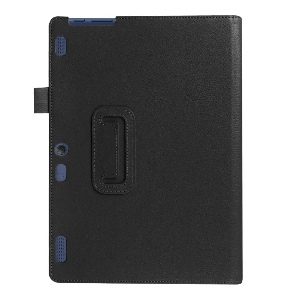 Lenovo Tab 10 TB-X103F litchi skin leather flip case - Black