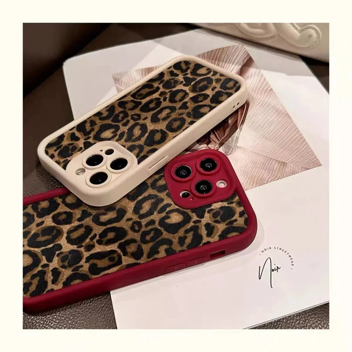 Leopard phone case|Brown Leopard Print Soft Phone