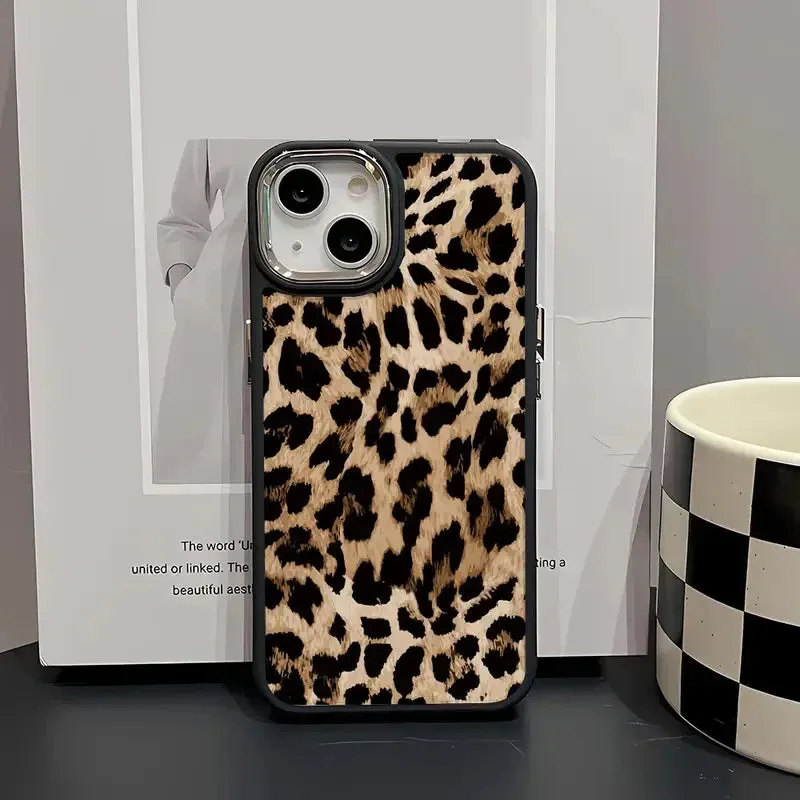 Leopard phone case|Brown Leopard Print Soft Phone