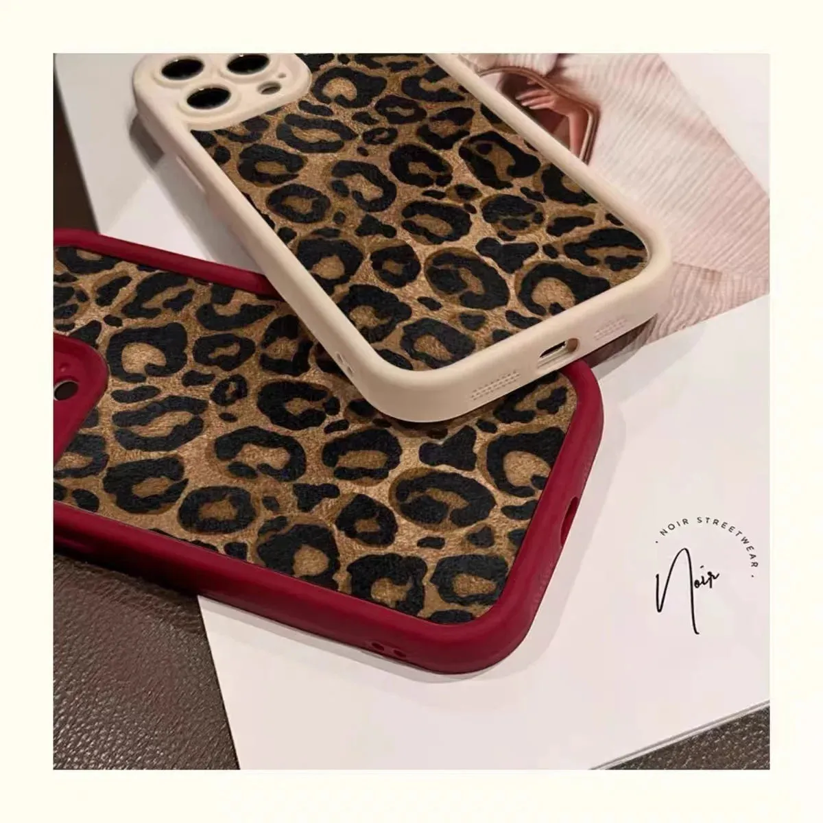 Leopard phone case|Brown Leopard Print Soft Phone