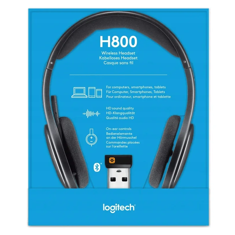 Logitech H800 Wireless Stereo Headset Noise-Cancelling Microphone