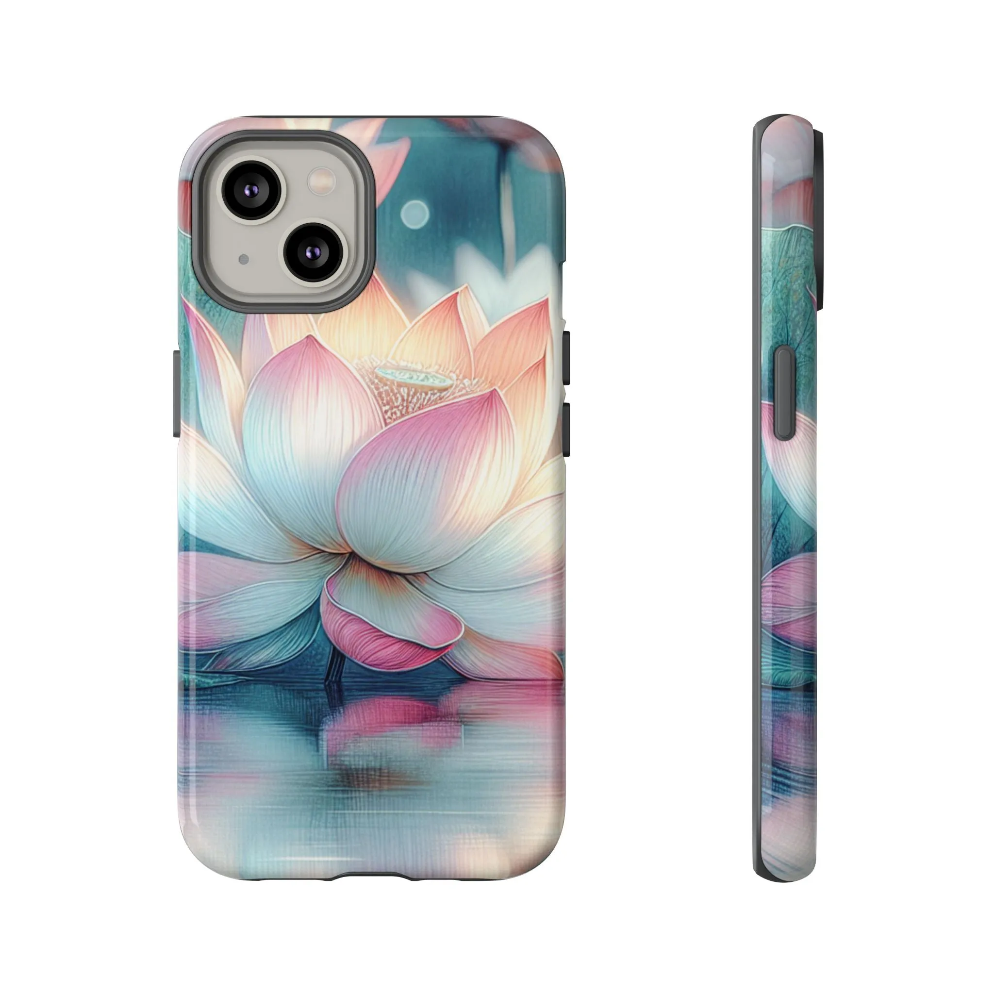 Lotus Blossom Phone Case, Floral Tough Case for Nature Lovers, Eco-Friendly Phone Cover, Gift for Her, Spring Decor