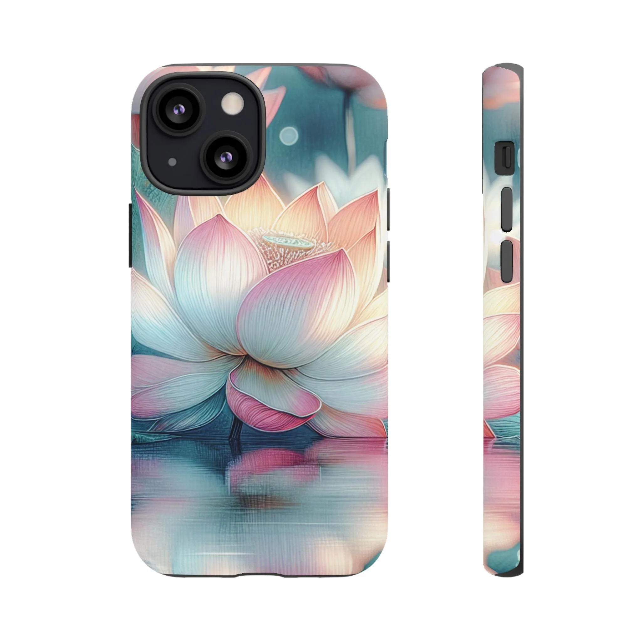 Lotus Blossom Phone Case, Floral Tough Case for Nature Lovers, Eco-Friendly Phone Cover, Gift for Her, Spring Decor