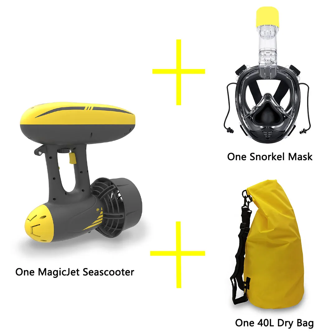 MagicJet Seascooter, the Best Underwater Scooter with 3 Camera Mounts