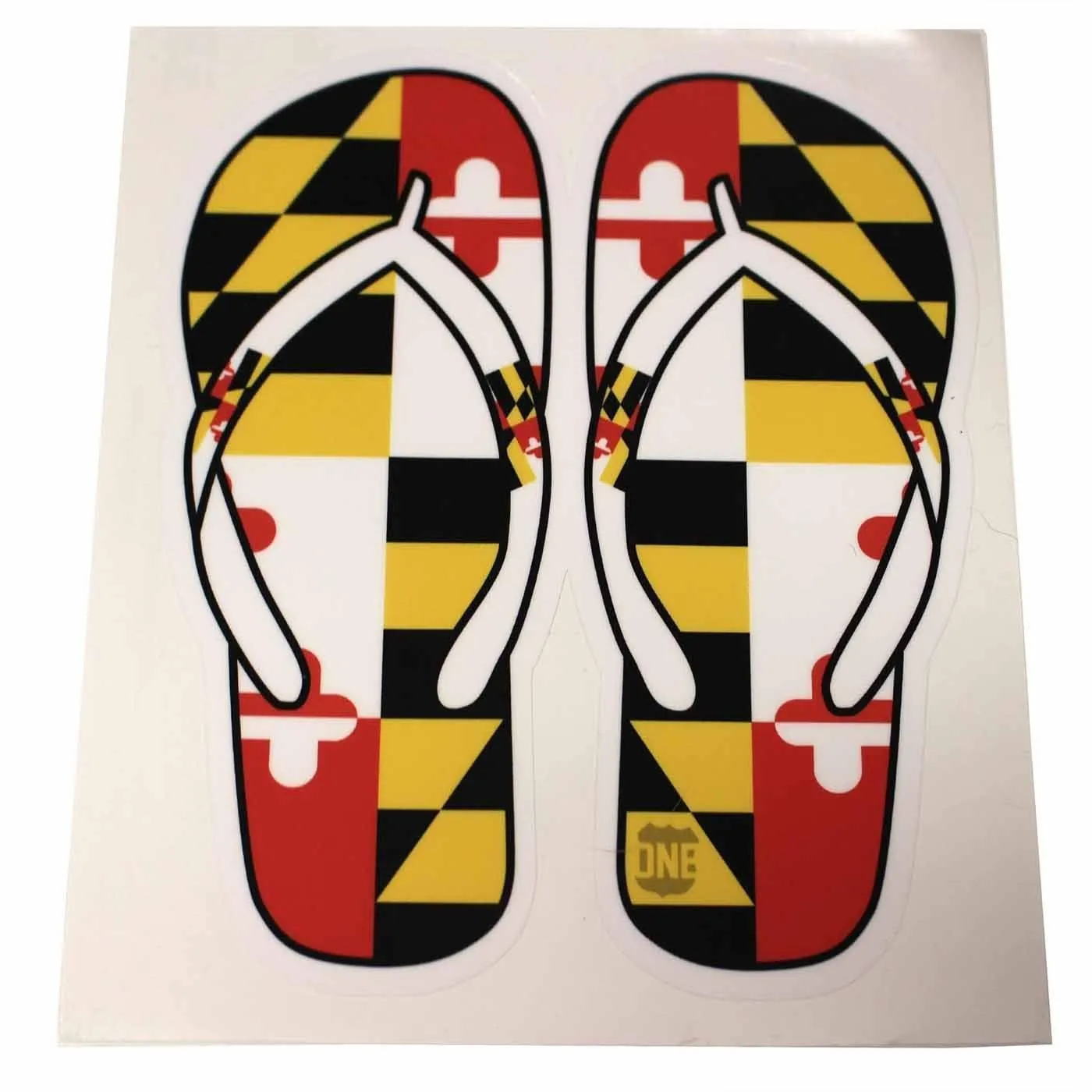 Maryland Flag Flip Flop / Sticker