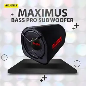 Maximus Bass Pro SubWoofer with Builtin Amplifier - Maximus woofer | Super Loud | Full Bass