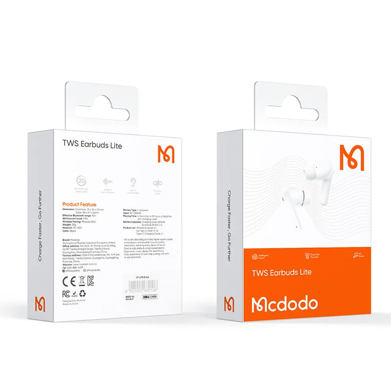 Mcdodo B03 Series TWS Earbuds Support Wireless Charging