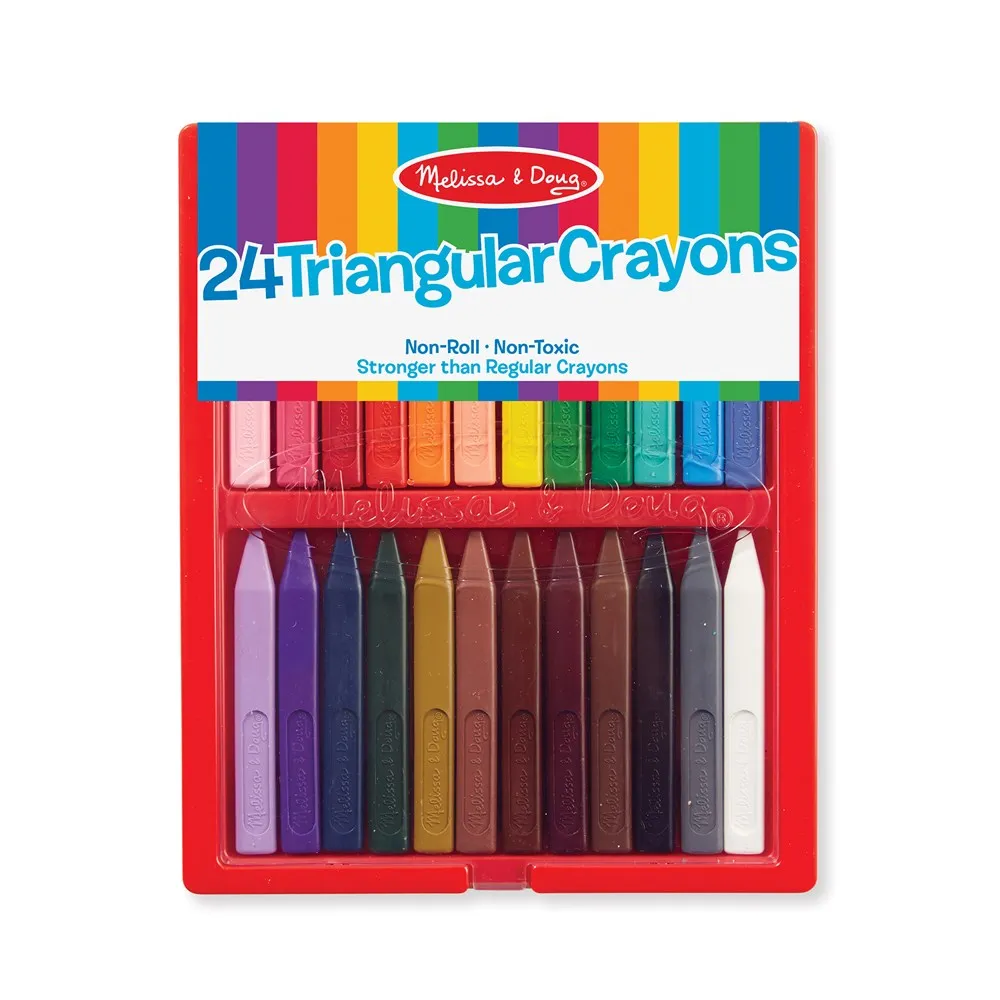 Melissa and Doug Triangular Crayon Set (24 pc)