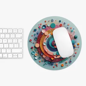 Minimal design with colourful sequins Mouse Pad