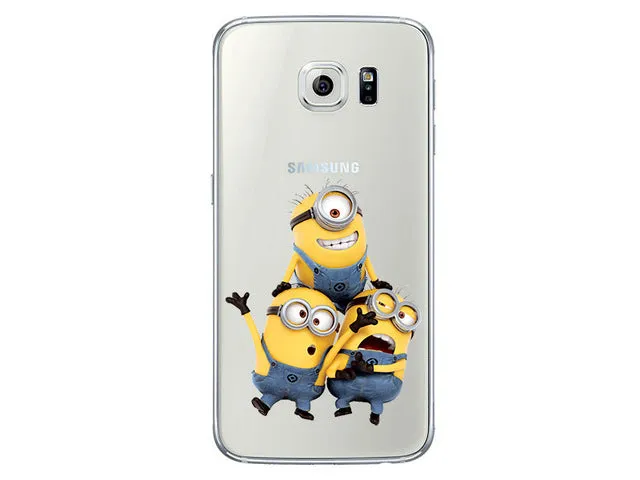 Minion For Samsung Galaxy S7 Edge S8 Plus S6 S5 S3 J3 J5 A3 A5 2016 2017 Grand Prime Case for iPhone 5 5S SE 6S 7 7S Plus X 8