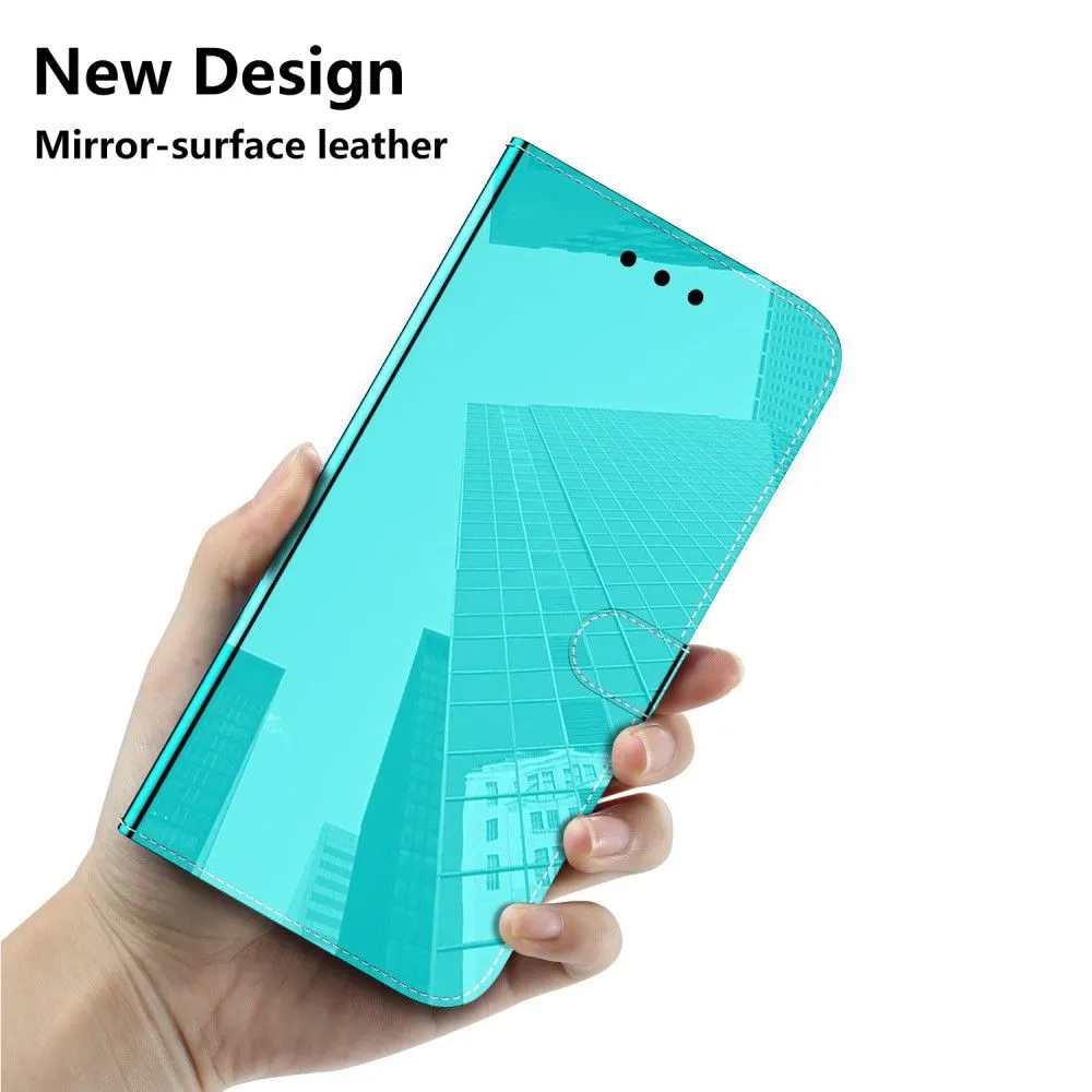 Mirror Google Pixel 6 Pro flip case - Cyan