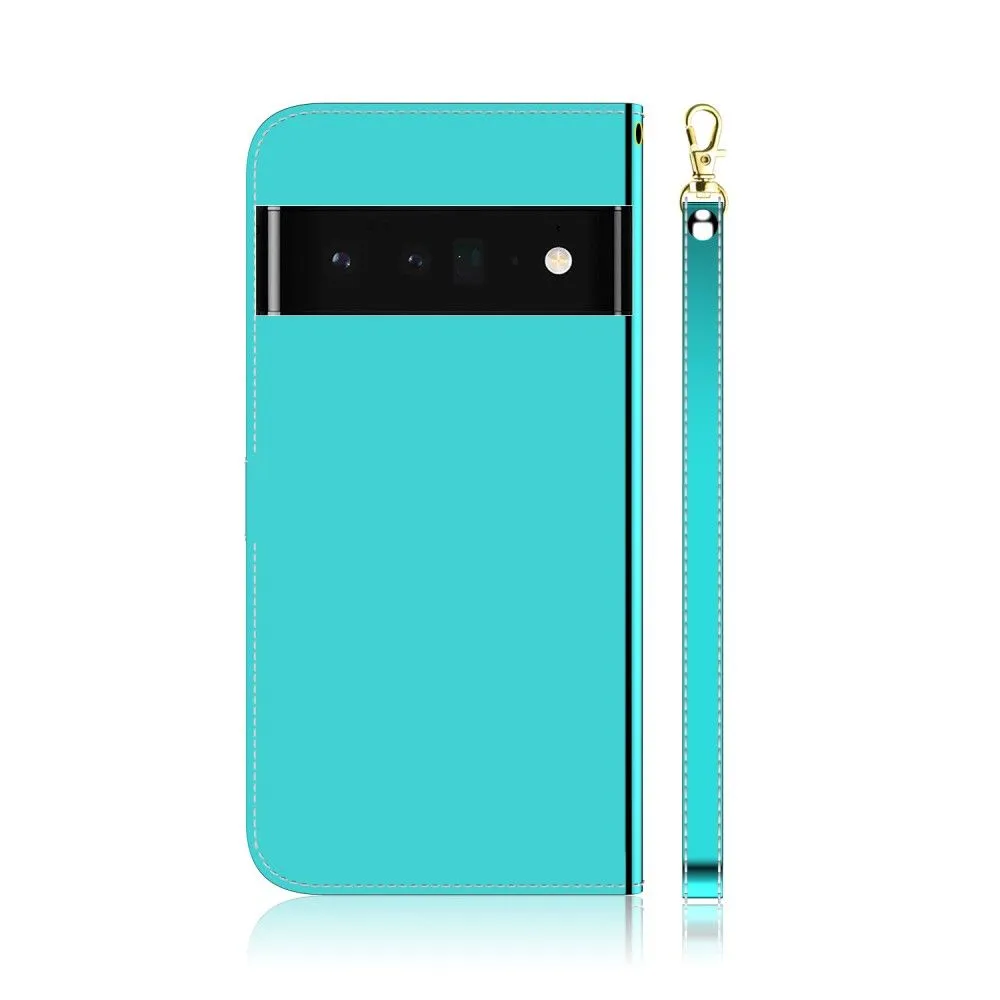 Mirror Google Pixel 6 Pro flip case - Cyan