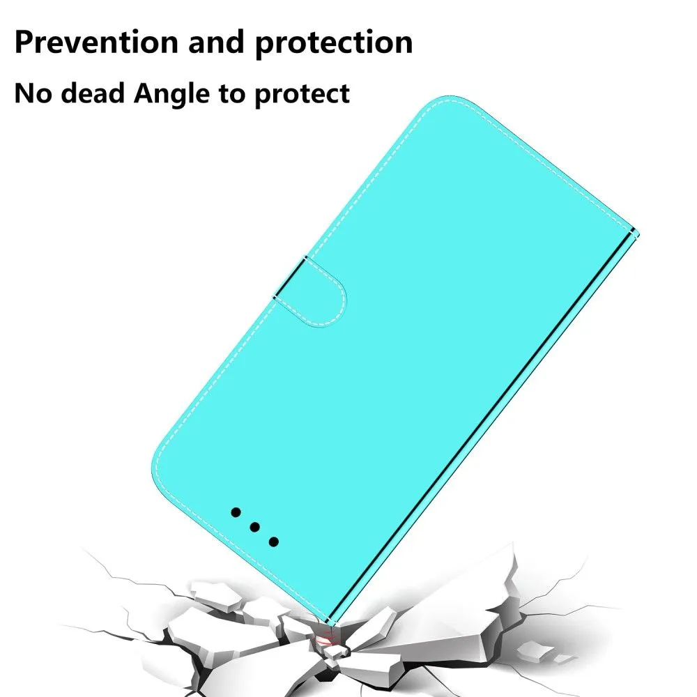 Mirror Google Pixel 6 Pro flip case - Cyan