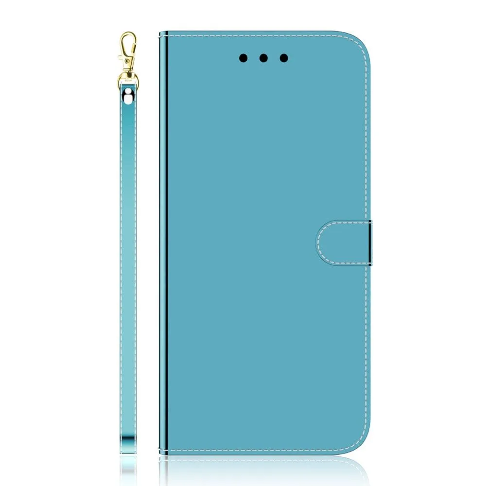 Mirror Motorola Moto E32 flip case - Blue