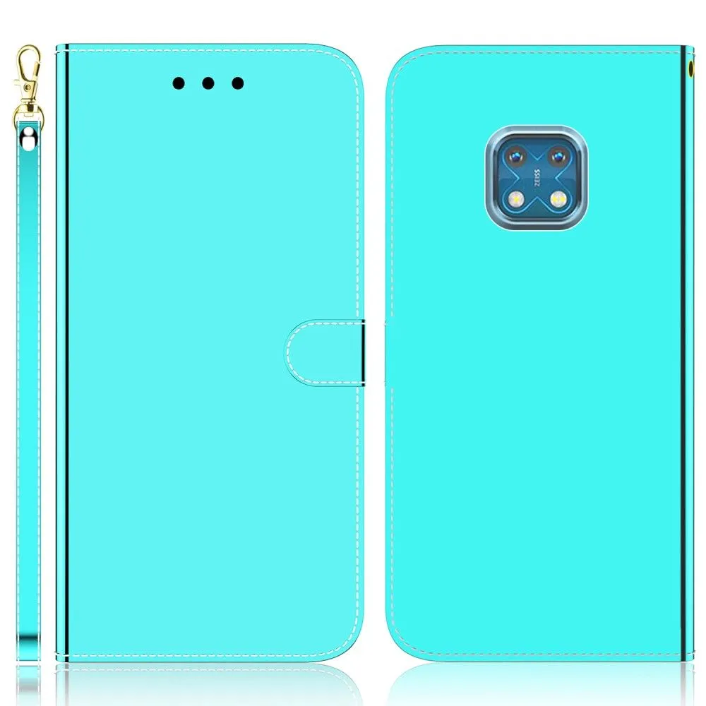 Mirror Nokia XR20 flip case - Cyan