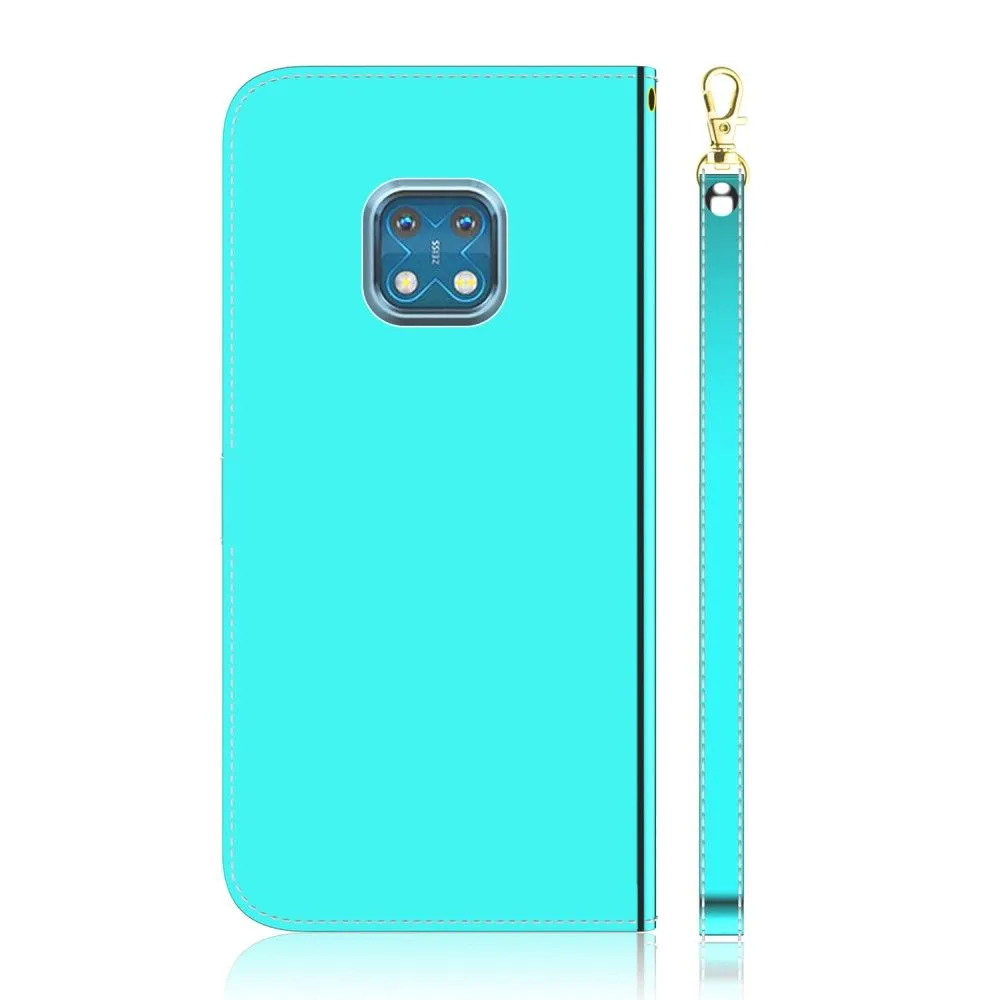 Mirror Nokia XR20 flip case - Cyan