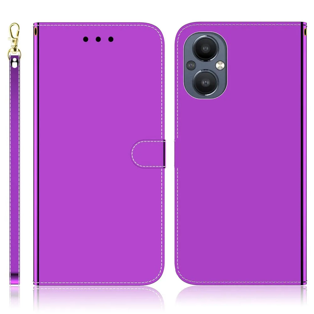 Mirror OnePlus Nord N20 5G flip case - Purple