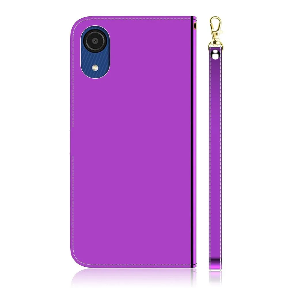 Mirror Samsung Galaxy A03 Core flip case - Purple