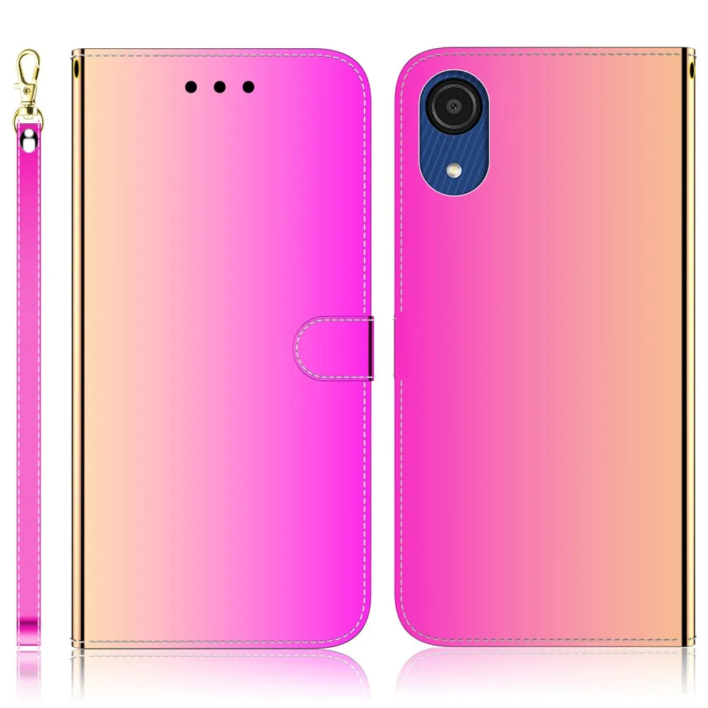 Mirror Samsung Galaxy A03 Core flip case - Rose