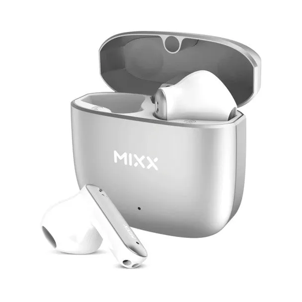 Mixx Streambuds Custom 2 TWS Earphonce Silver White | SBCU-02-SW-366