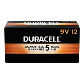 MN1604BKD Duracell, MN1604 Alkaline Battery, 9V, Coppertop, 12PK