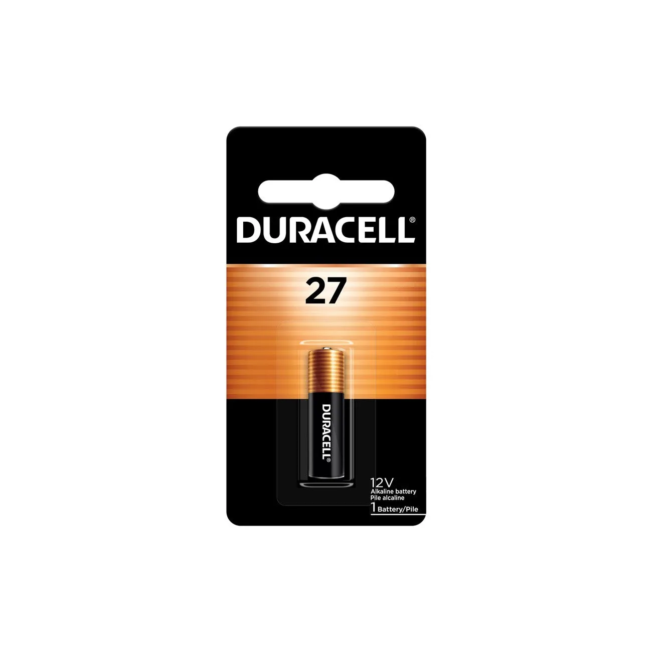 MN27BPK09 Duracell, Specialty Battery, MN27, 12 V, Alkaline, 1PK, 1PK