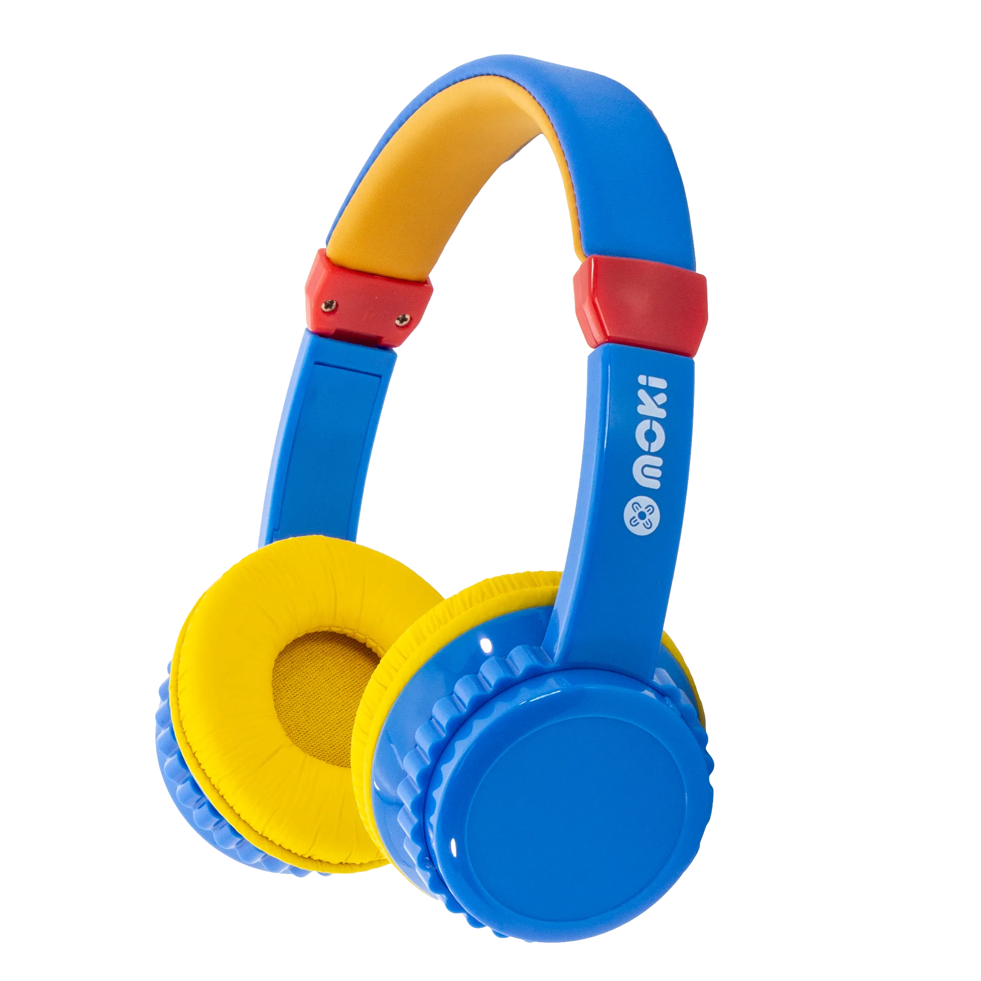 Moki Play Safe Wireless Headphones Volume Limited for Kids - Blue / Yellow