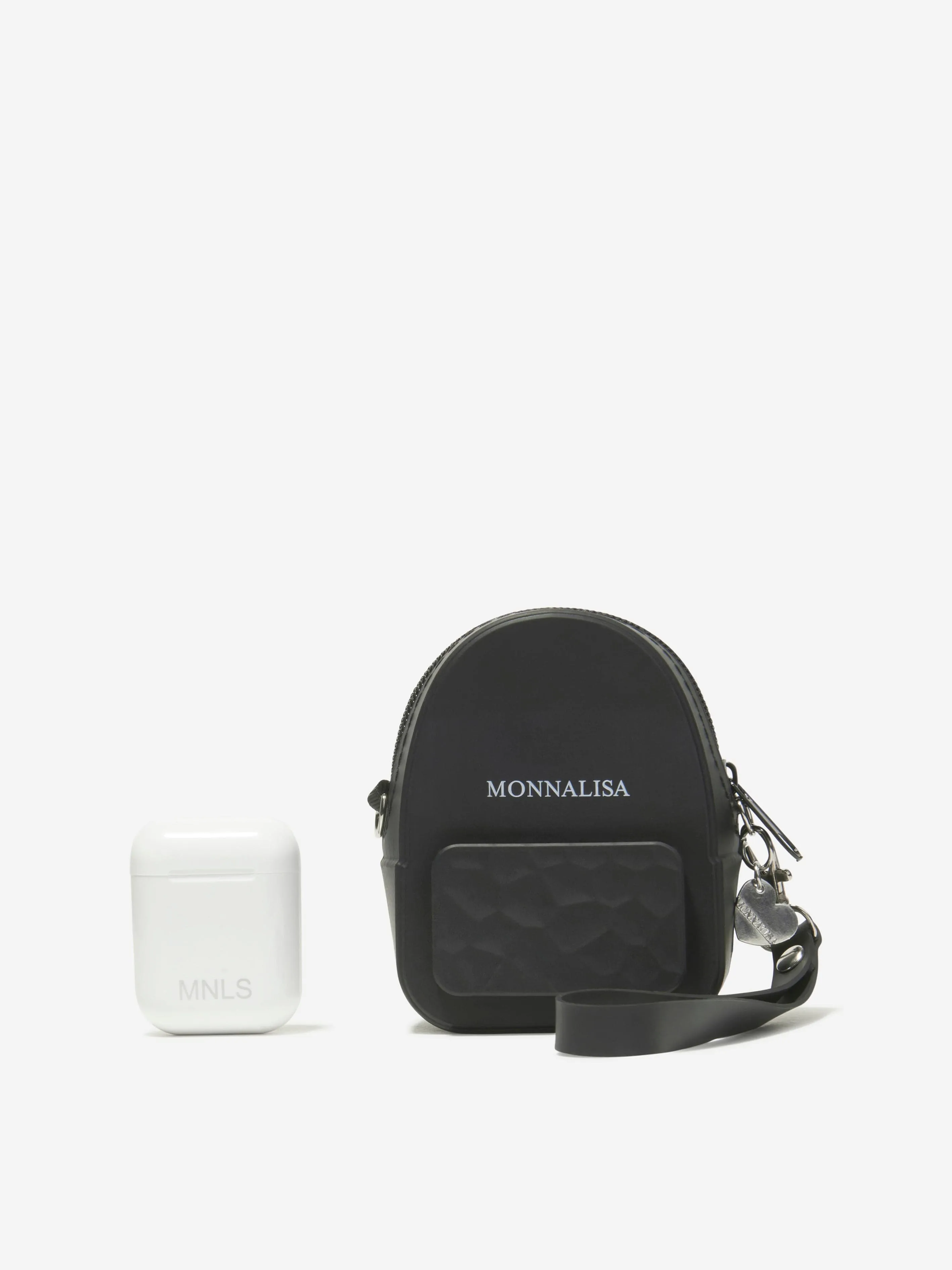 Monnalisa Girls Wireless Earbuds & Mini Carry Bag in Black