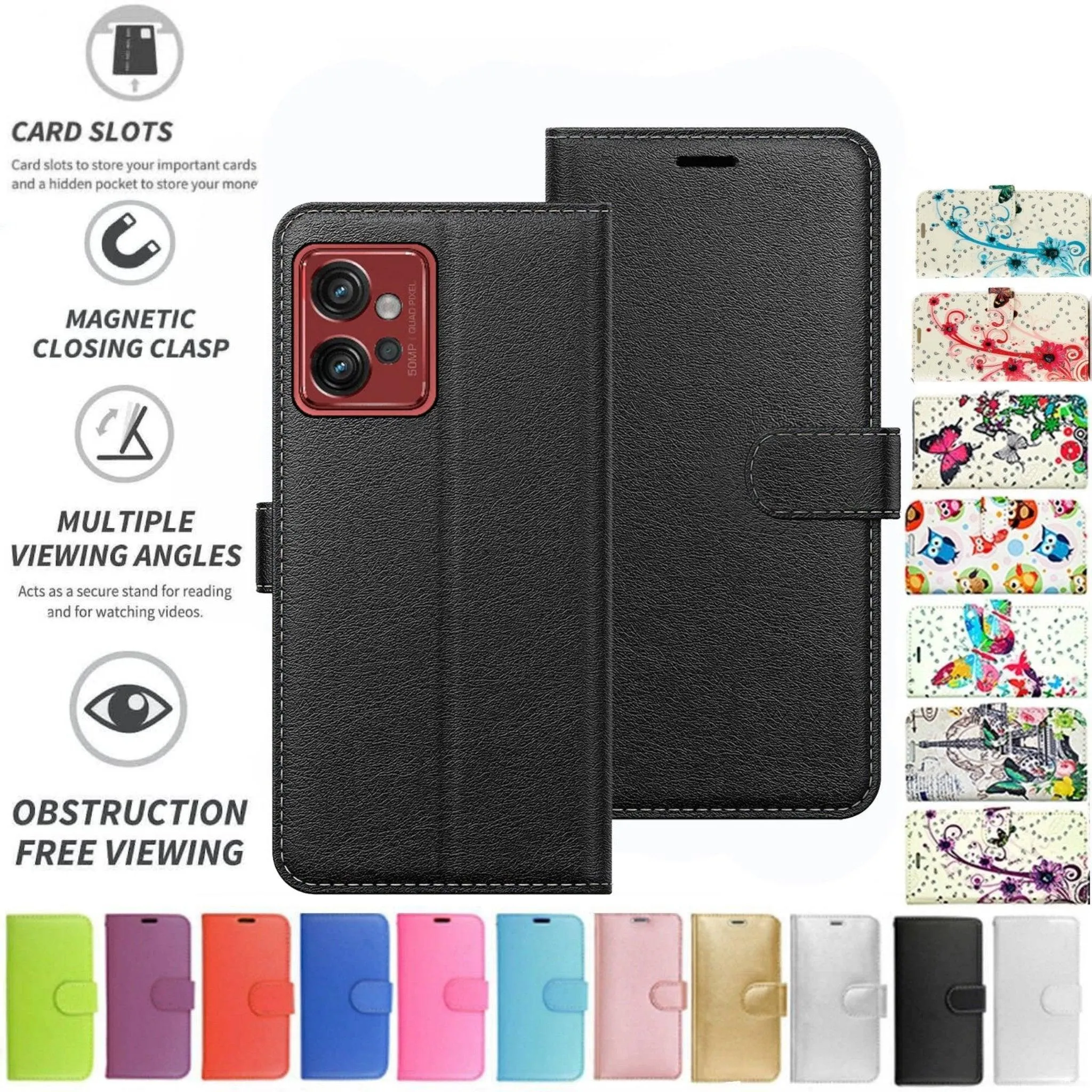 Motorola Moto G32 Flip Folio Book Wallet Case