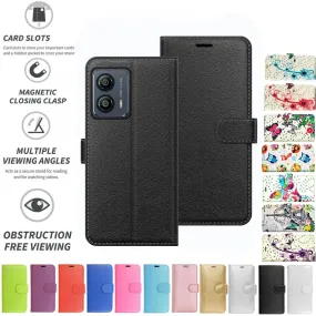 Motorola Moto G73 Flip Folio Book Wallet Case