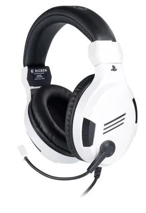 Nacon Bigben Gaming Headphones With Microphone Ps4 V3 White Ps4ofheadsetv3white