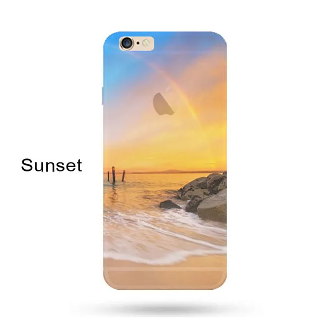 Newest fashion For iPhone 5s 7 6 6S case Ultra Thin Soft Silicon Mountain Landscape For iphone 7 6plus Case Phone Cover cases