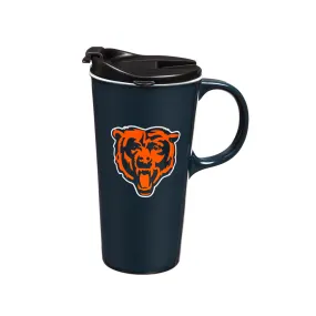 NFL Chicago Bears Evergreen 17oz Boxed Travel Latte Mug