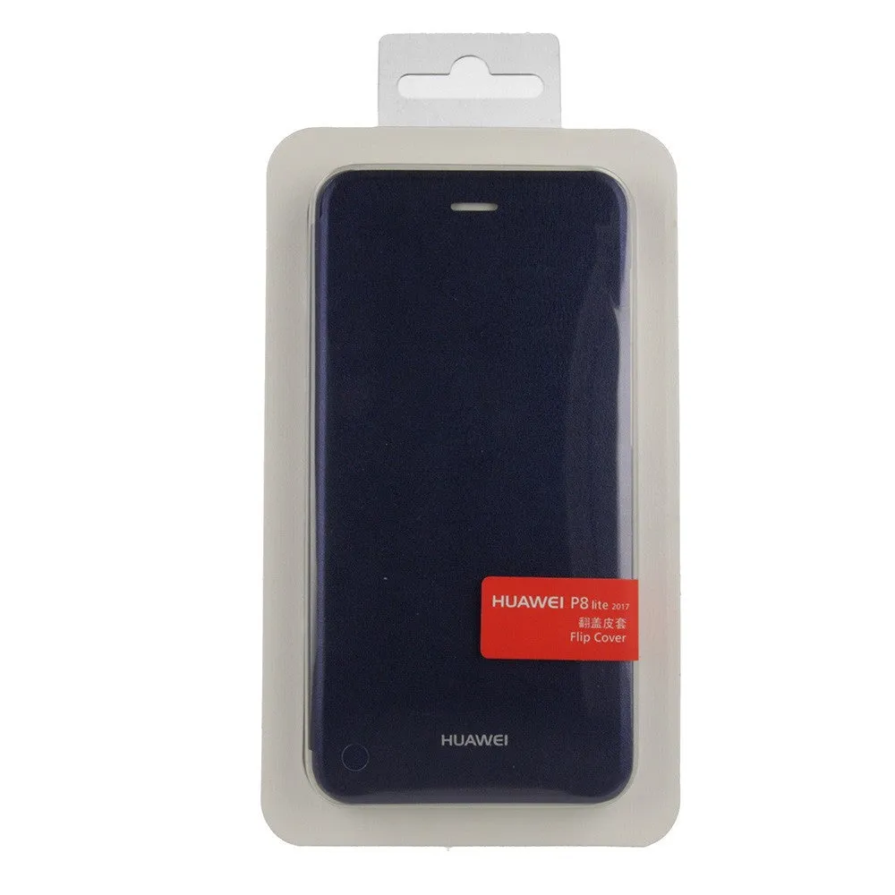 Original Huawei Honor 8 Lite Flip Cover Case Mørkeblå'