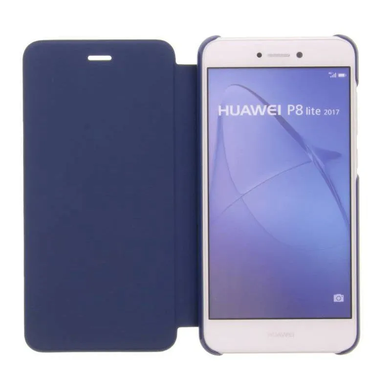 Original Huawei Honor 8 Lite Flip Cover Case Mørkeblå'