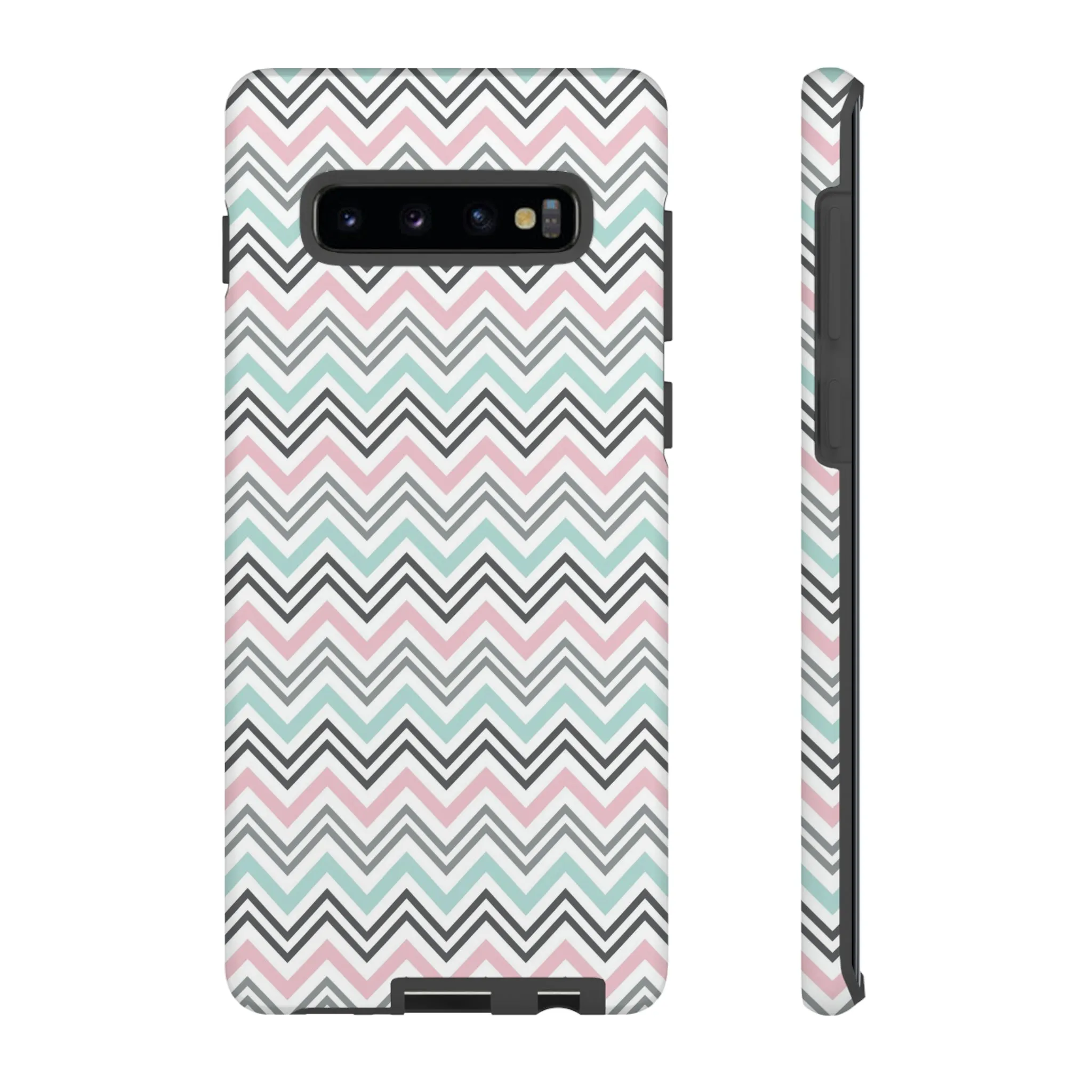 Pastel Chevron print design Tough Phone Case compatible with a large variety of Samsung models