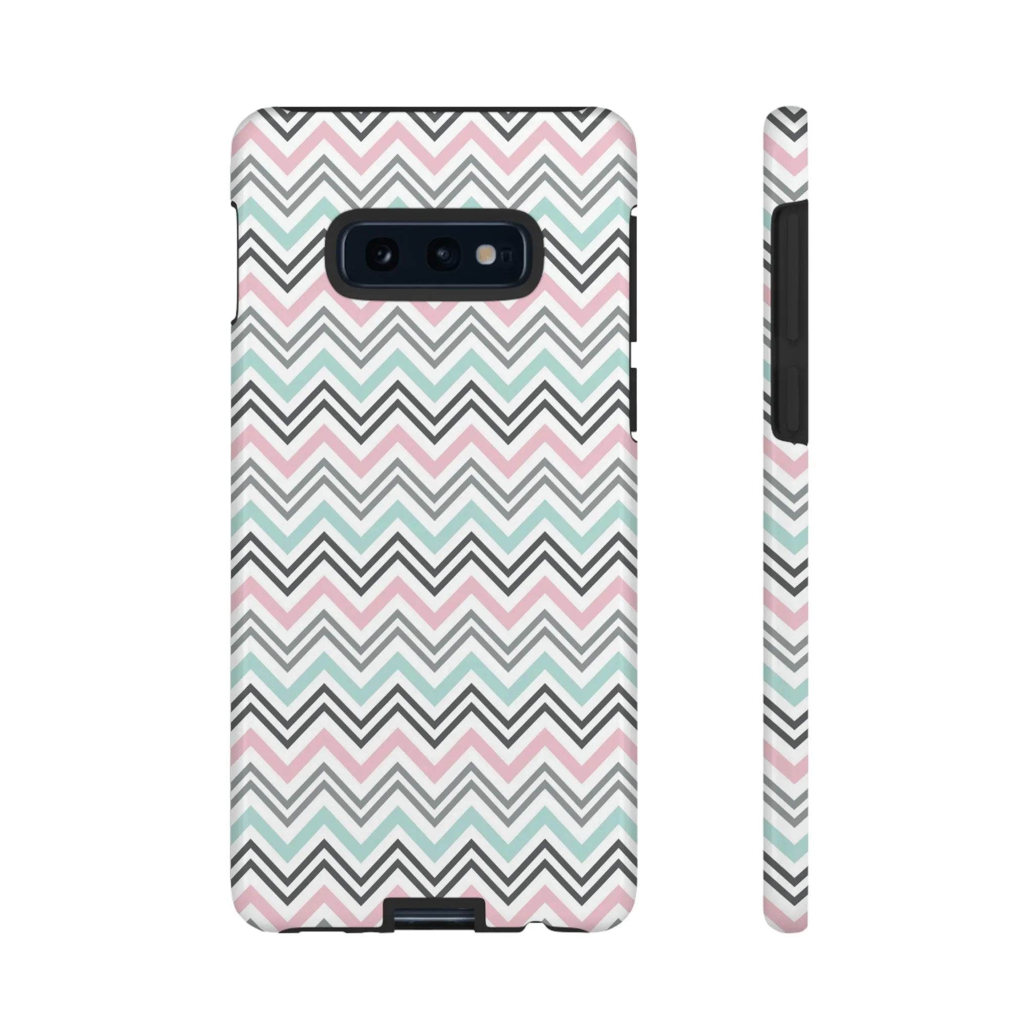 Pastel Chevron print design Tough Phone Case compatible with a large variety of Samsung models