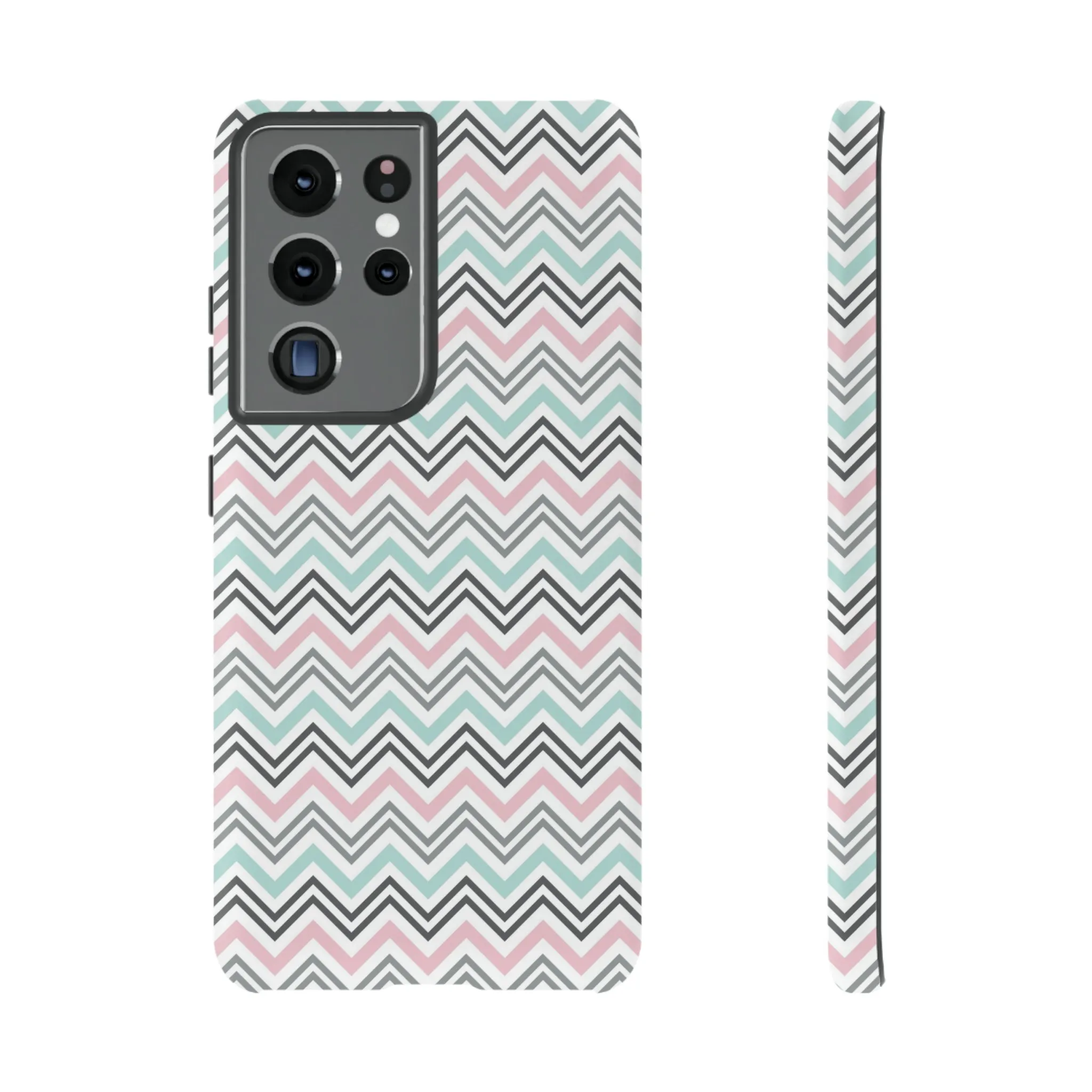 Pastel Chevron print design Tough Phone Case compatible with a large variety of Samsung models