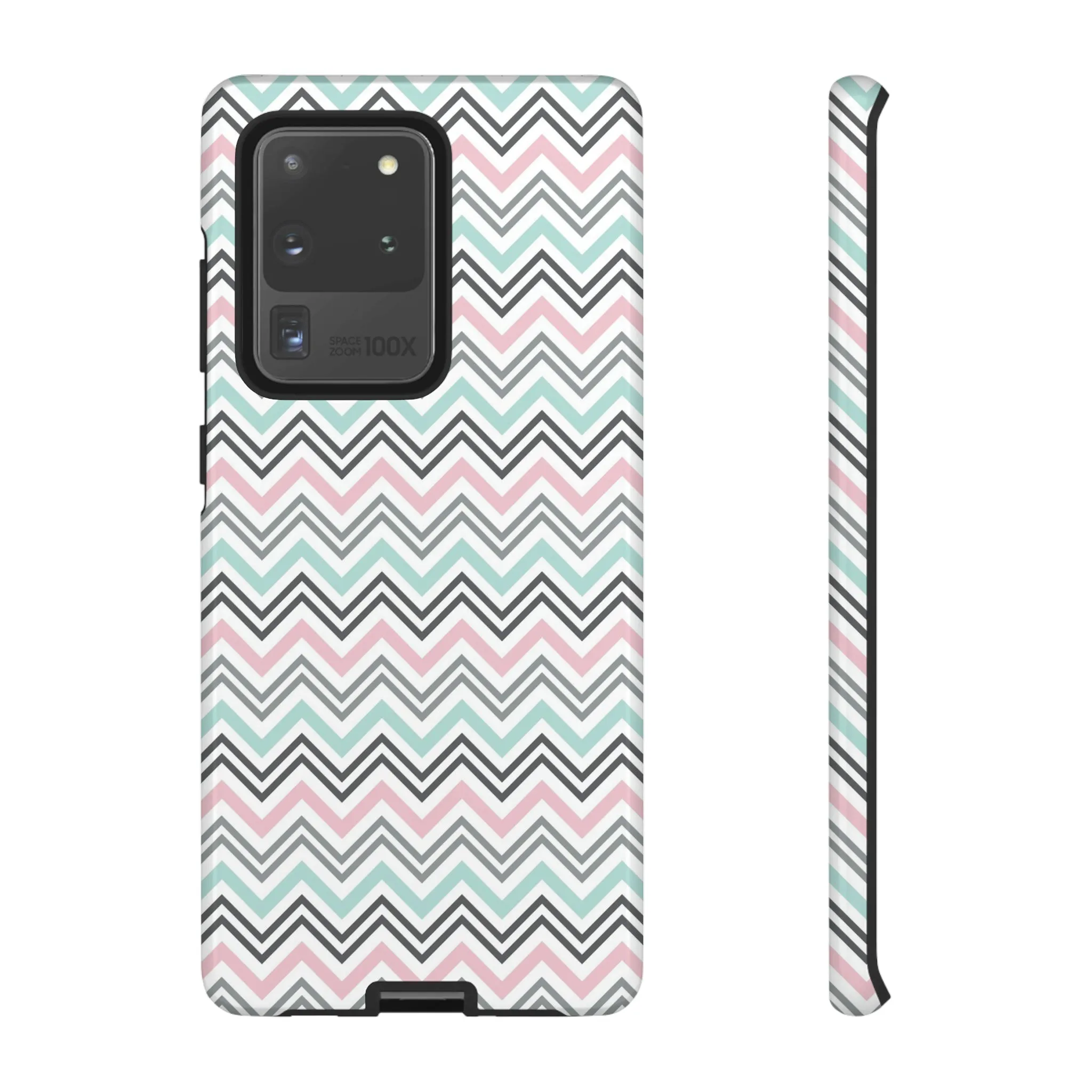 Pastel Chevron print design Tough Phone Case compatible with a large variety of Samsung models