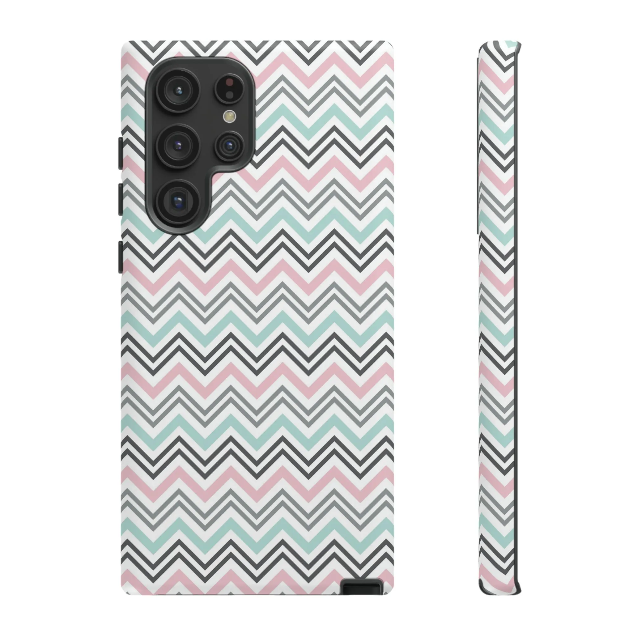 Pastel Chevron print design Tough Phone Case compatible with a large variety of Samsung models