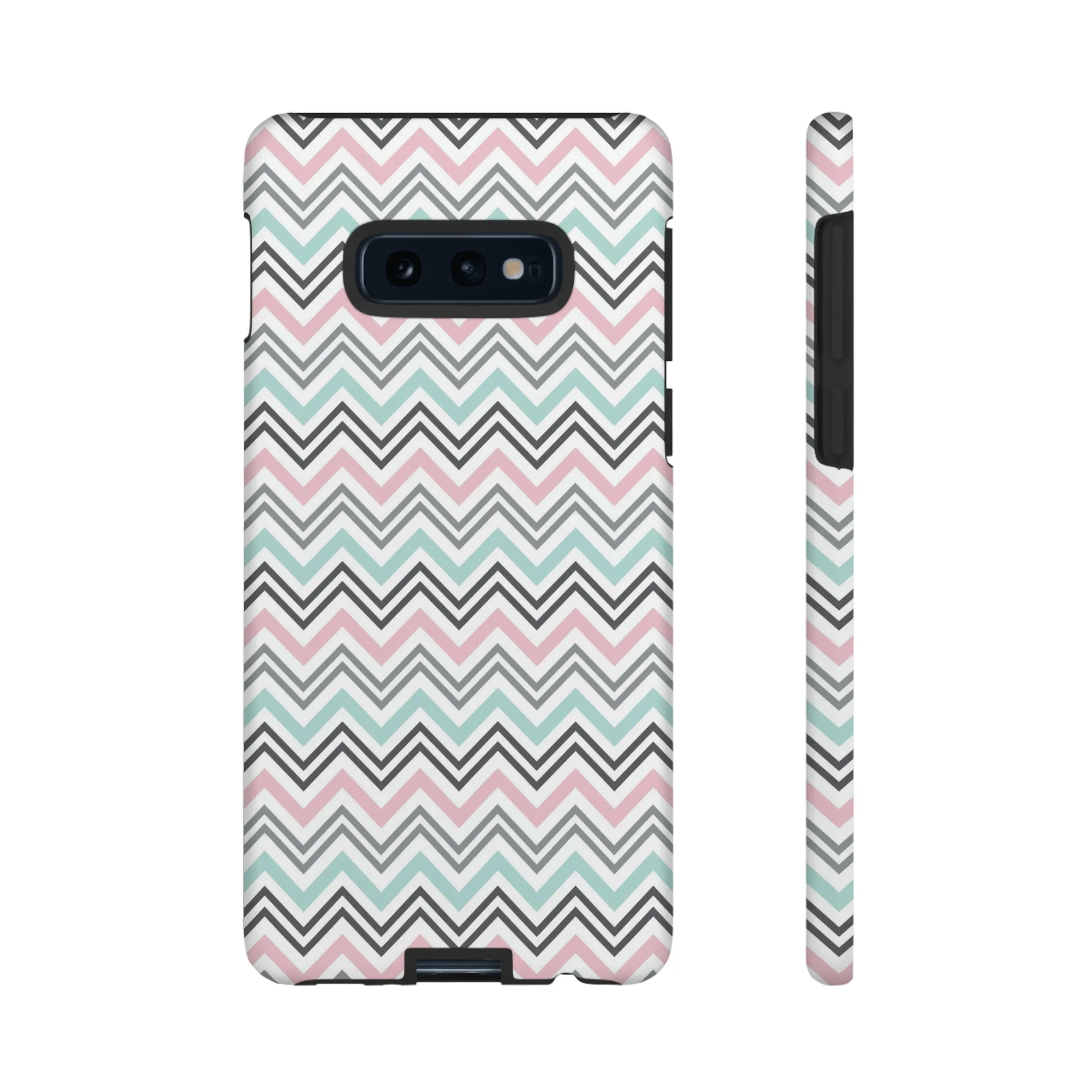 Pastel Chevron print design Tough Phone Case compatible with a large variety of Samsung models