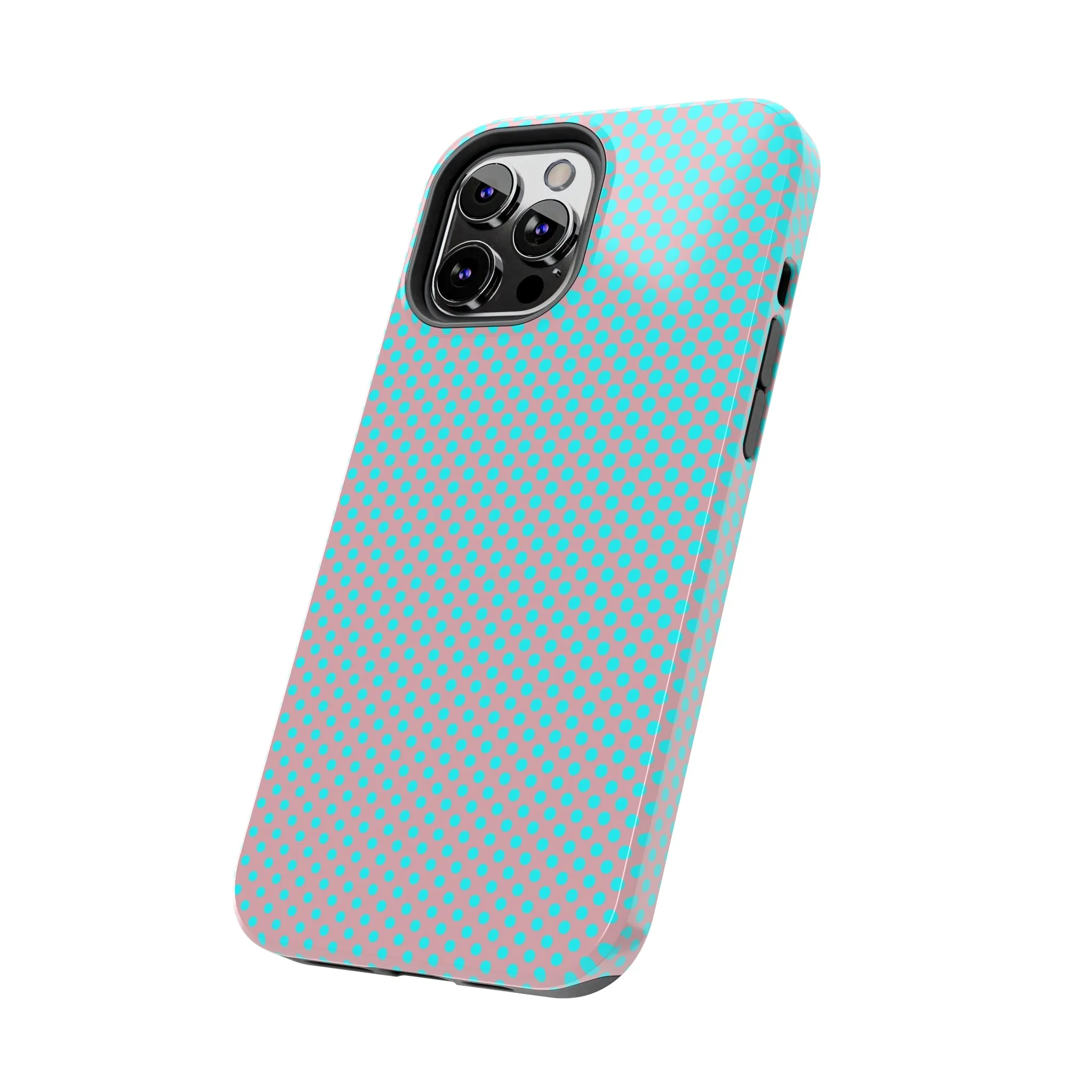 Pink and Blue Ombre Polka Dot Design Tough Phone Case compatible with a large variety of iphone models, Gift, Phone Case