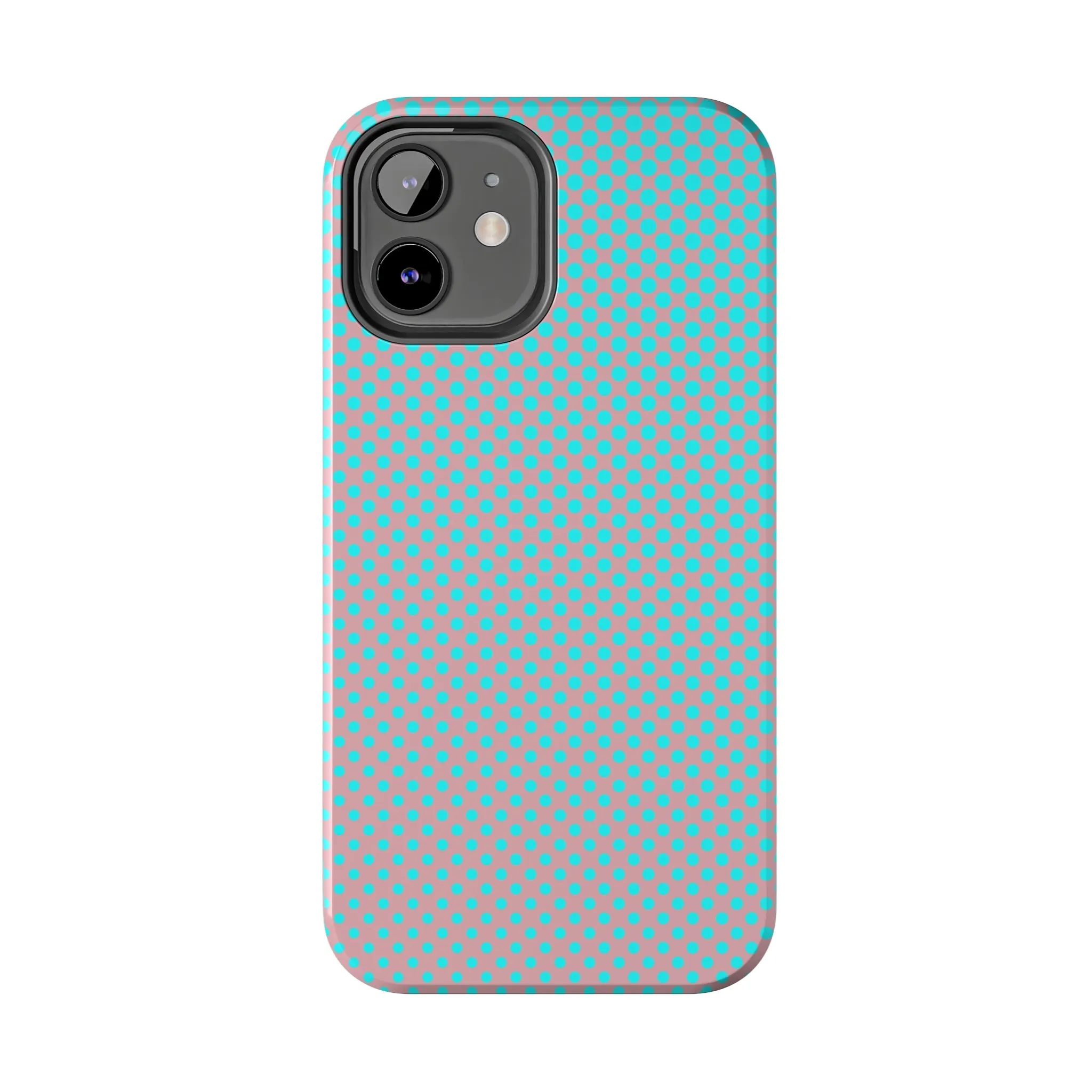 Pink and Blue Ombre Polka Dot Design Tough Phone Case compatible with a large variety of iphone models, Gift, Phone Case