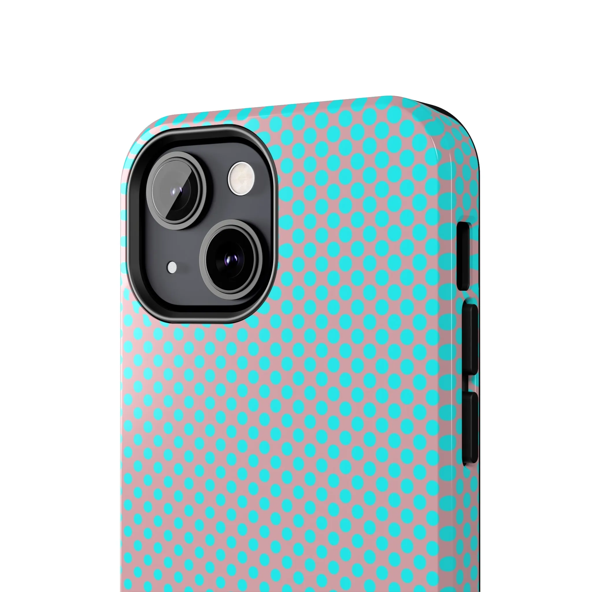 Pink and Blue Ombre Polka Dot Design Tough Phone Case compatible with a large variety of iphone models, Gift, Phone Case