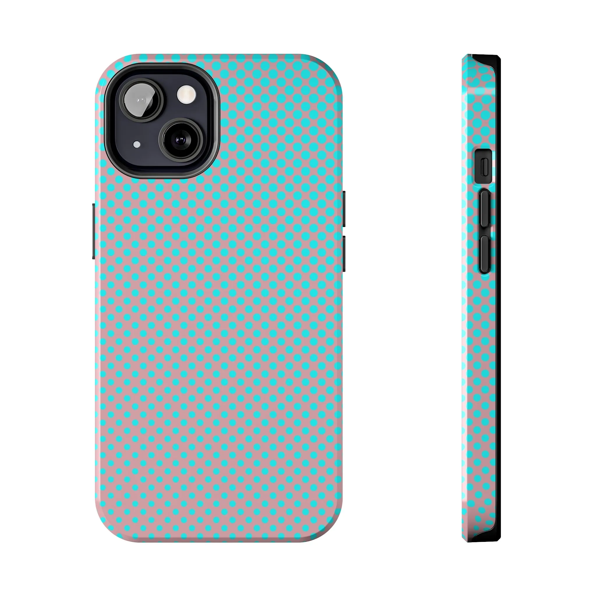 Pink and Blue Ombre Polka Dot Design Tough Phone Case compatible with a large variety of iphone models, Gift, Phone Case